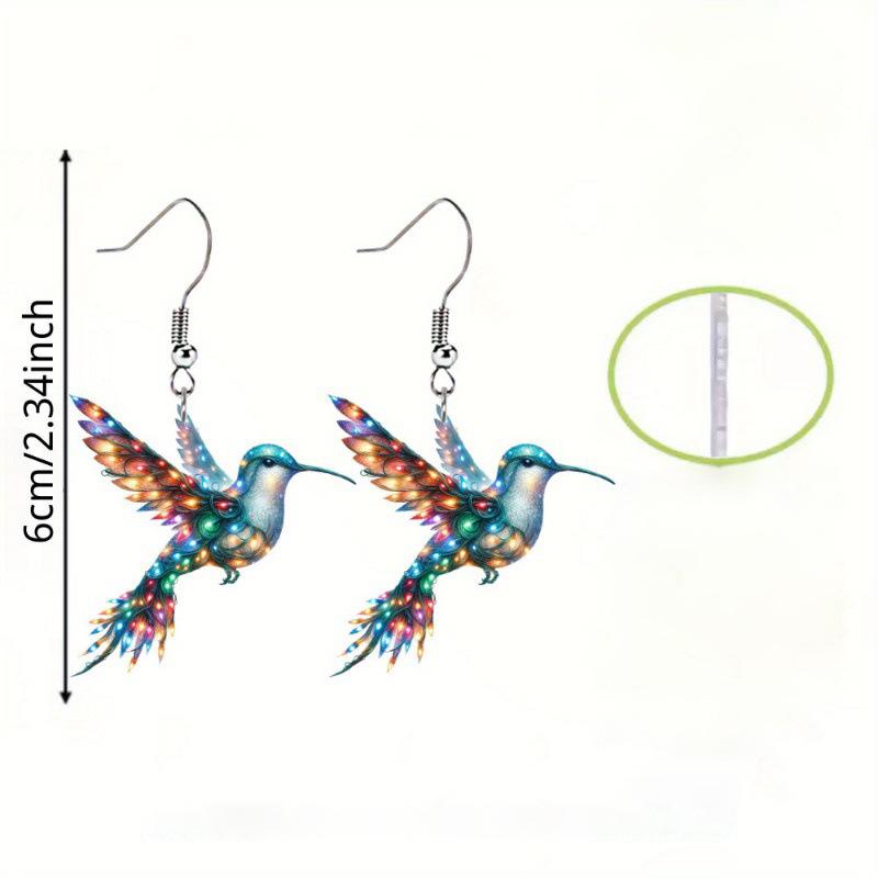 Элегантные серьги-колибри