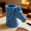 3D-печатная голова лошади Держатель для ручек Практичный настольный органайзер для карандашей Маркеров Креативный Офисный Домашний Декор Уникальный Подарок для Студентов