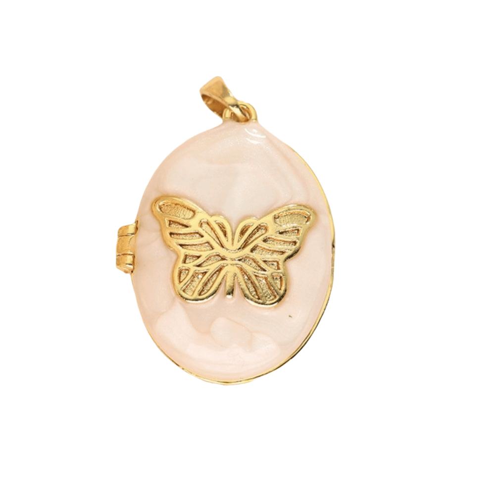 Zircon Photo Box Pendant Foldable Design Couple Chain Pendant Personalized DIY Accessories Gifts