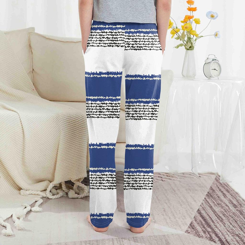 Детские хлопковые пижамные штаны с карманами