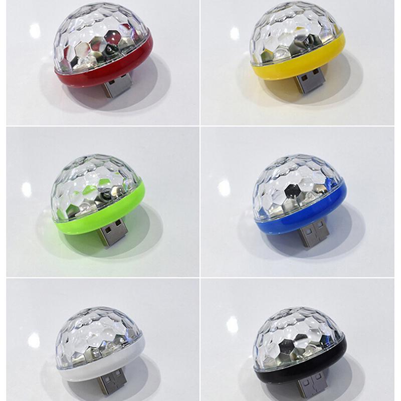 1X Автомобильный USB RGB Мини Интерьер Атмосфера Неоновый Свет Цветная Музыка Светодиодный Декор Лампа