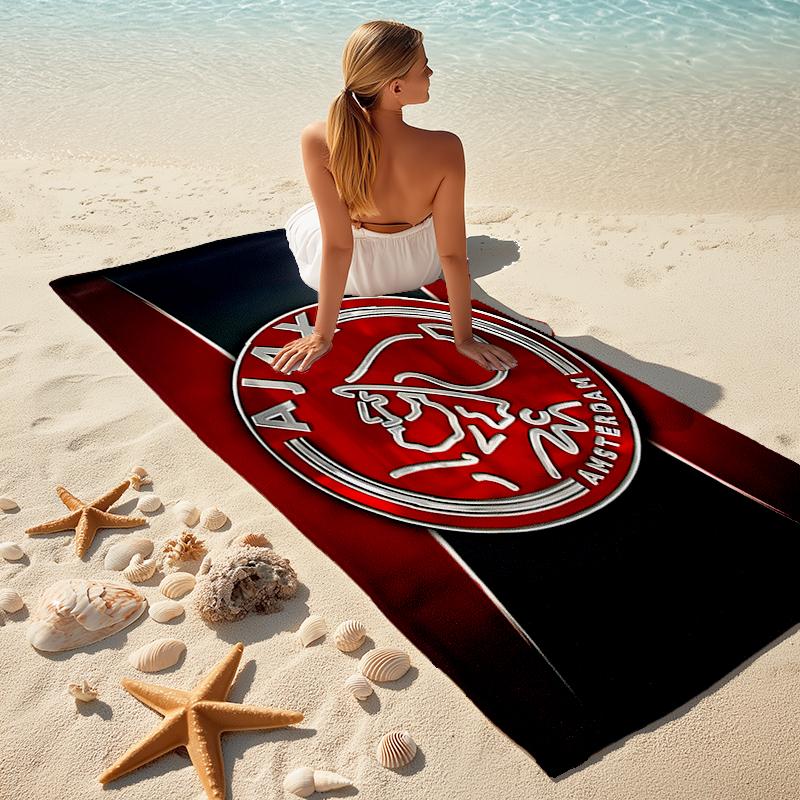 1 шт. Пляжное полотенце Ajax FC, удобное и плотное, а также полотенце для плавания/ванной/пикника/кемпинга, подходит для пляжей на море
