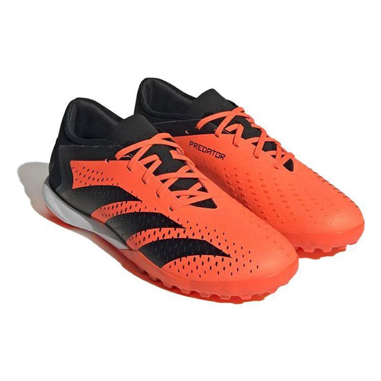 Adidas Predator Accuracy.3 L Tf Turf Soccer Shoes Unisex Sneaker Black Orange GW4641