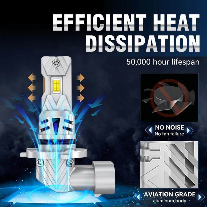 12V 6500K Universal LED Headlight Bulbs Canbus 9006/HB4 CSP High Low Beam Car Light Turbo Led Diode Lamp