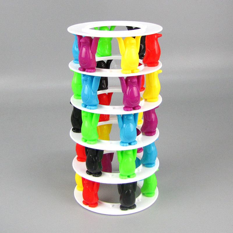 Детская развивающая игра для раннего образования «Пингвин», игра-головоломка «Башня с башенкой», интерактивная игра для родителей и детей, многопользовательская настольная игра, игрушка