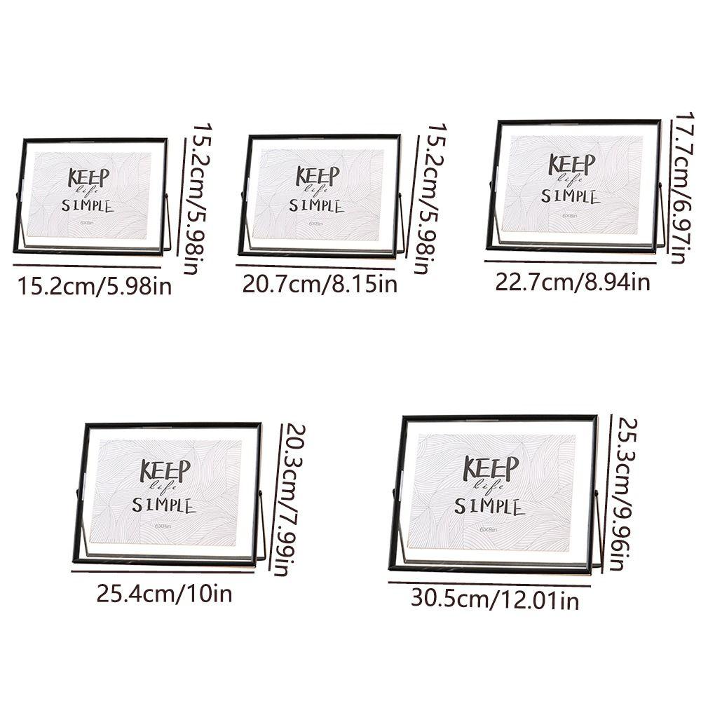 Металлическая фоторамка в минималистичном стиле Прозрачная поверхность Парящая фоторамка Дом