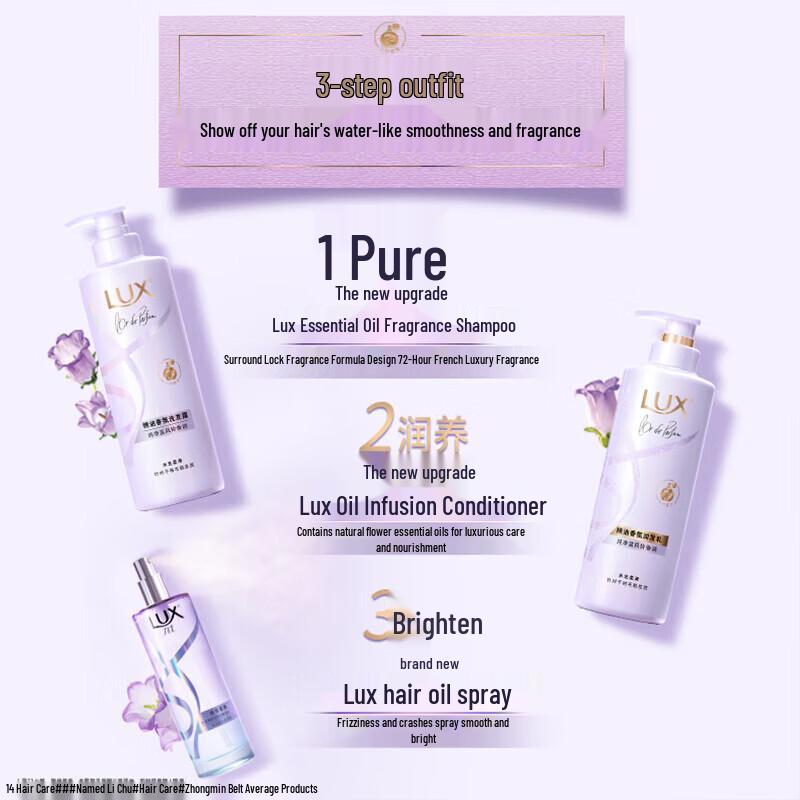LUX Pure Blue Wind Chime Scent Essential Oil Fragrance Conditioner