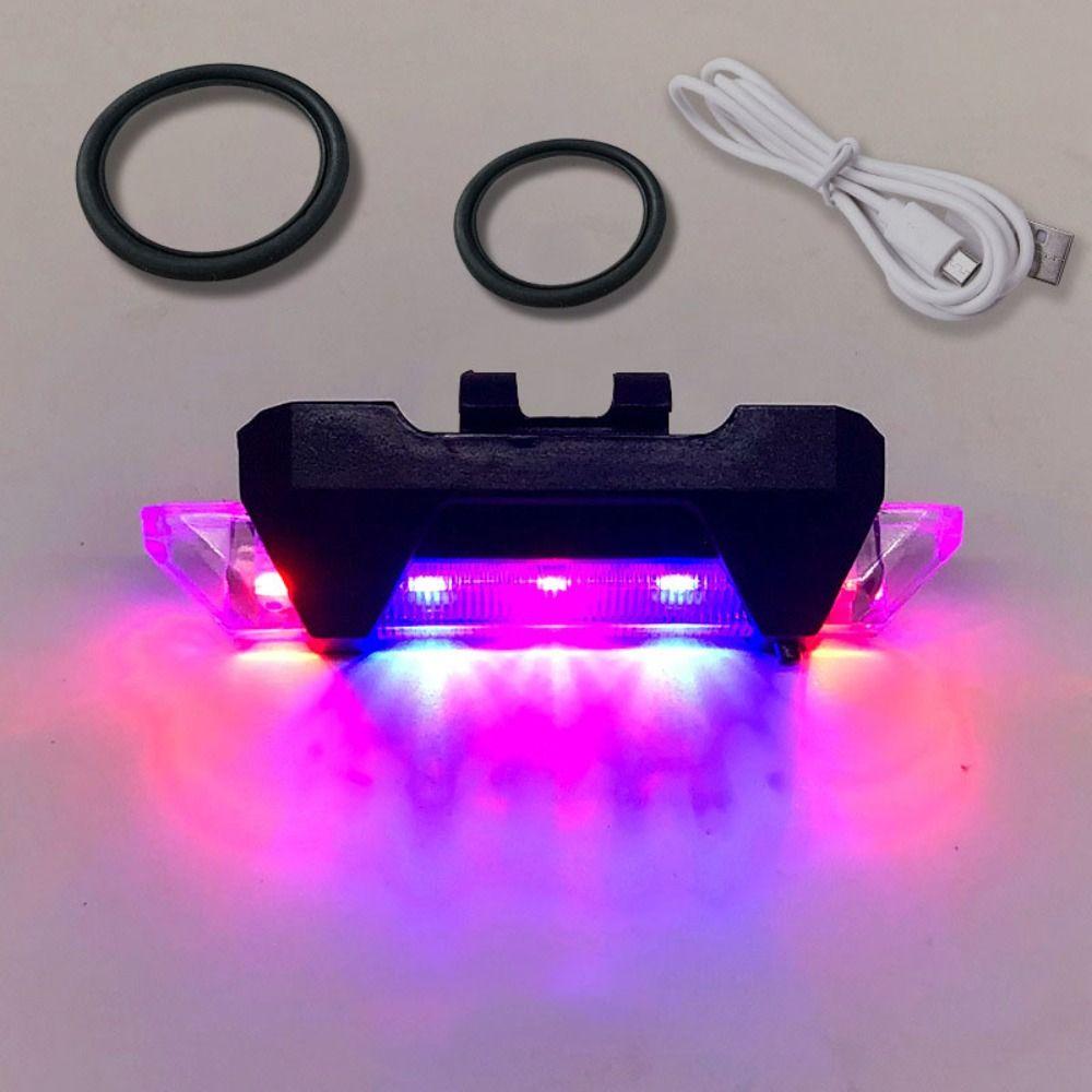 Flashing City Mountain Bike Bicycle Light USB Rechargeable Cycling Taillight Rear Bicycle Light