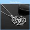 Slipknot Silver Band Geometric Alloy Necklace With Pendant For Gift Travel