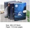 A5 Magnetic Buckle Student Ledger, Diary, Record Book, 112 Colored Pages, Travel Log, Notebook, Excerpt Book