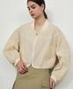 Ranunculus Airy Volume Zip-Up Jacket_Cream