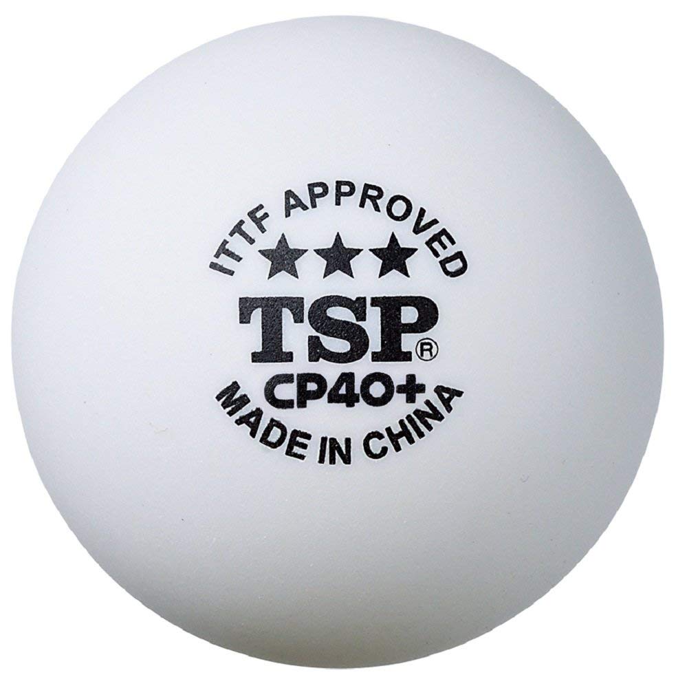 TSP Набор для настольного тенниса из 3 мячей CP40+ 3 звезды, (Код товара 014049)