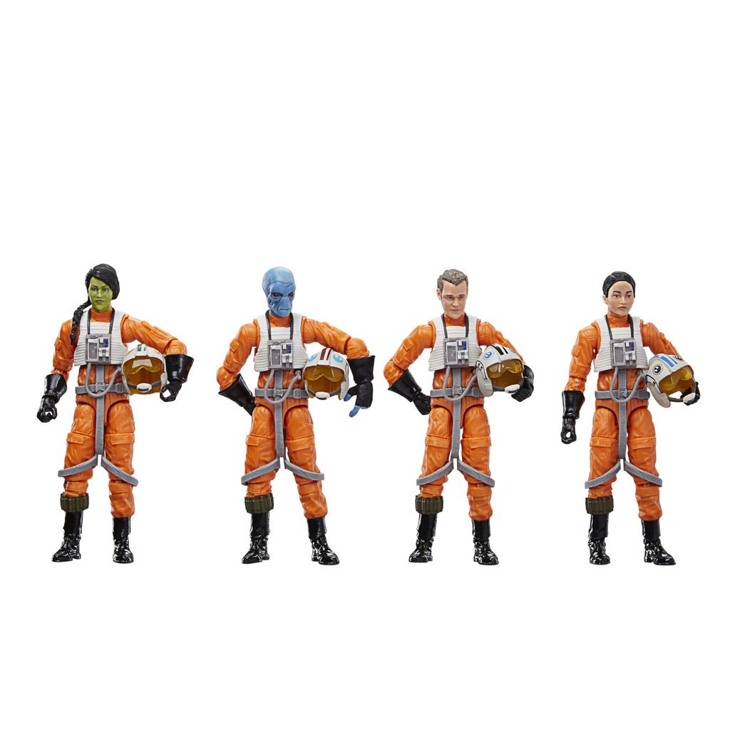 Star Wars Vintage Collection X-Wing Pilot 4-Pack Ahsoka 3.75-Inch Collectible Action Figures