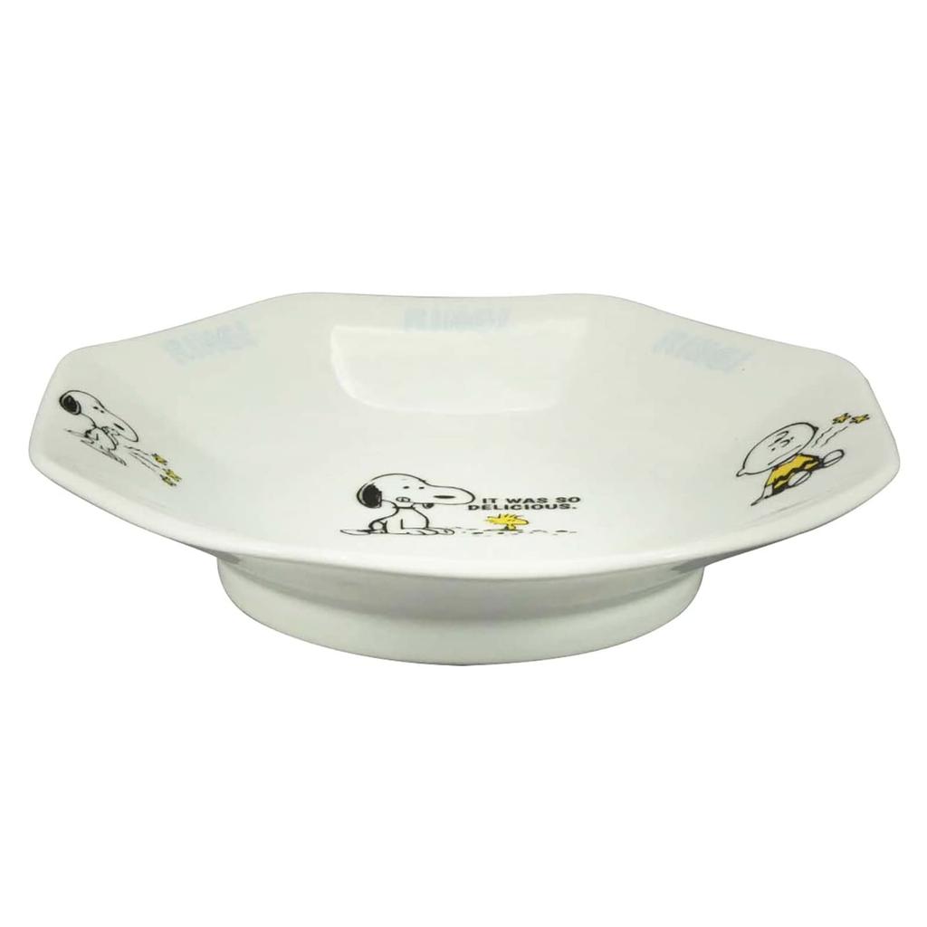 Yamaka Shoten PEANUTS Tableware Set Plate Fried Rice Plate 19cm with Spoon Chinese Series Ring Made In Japan SN1002-334S