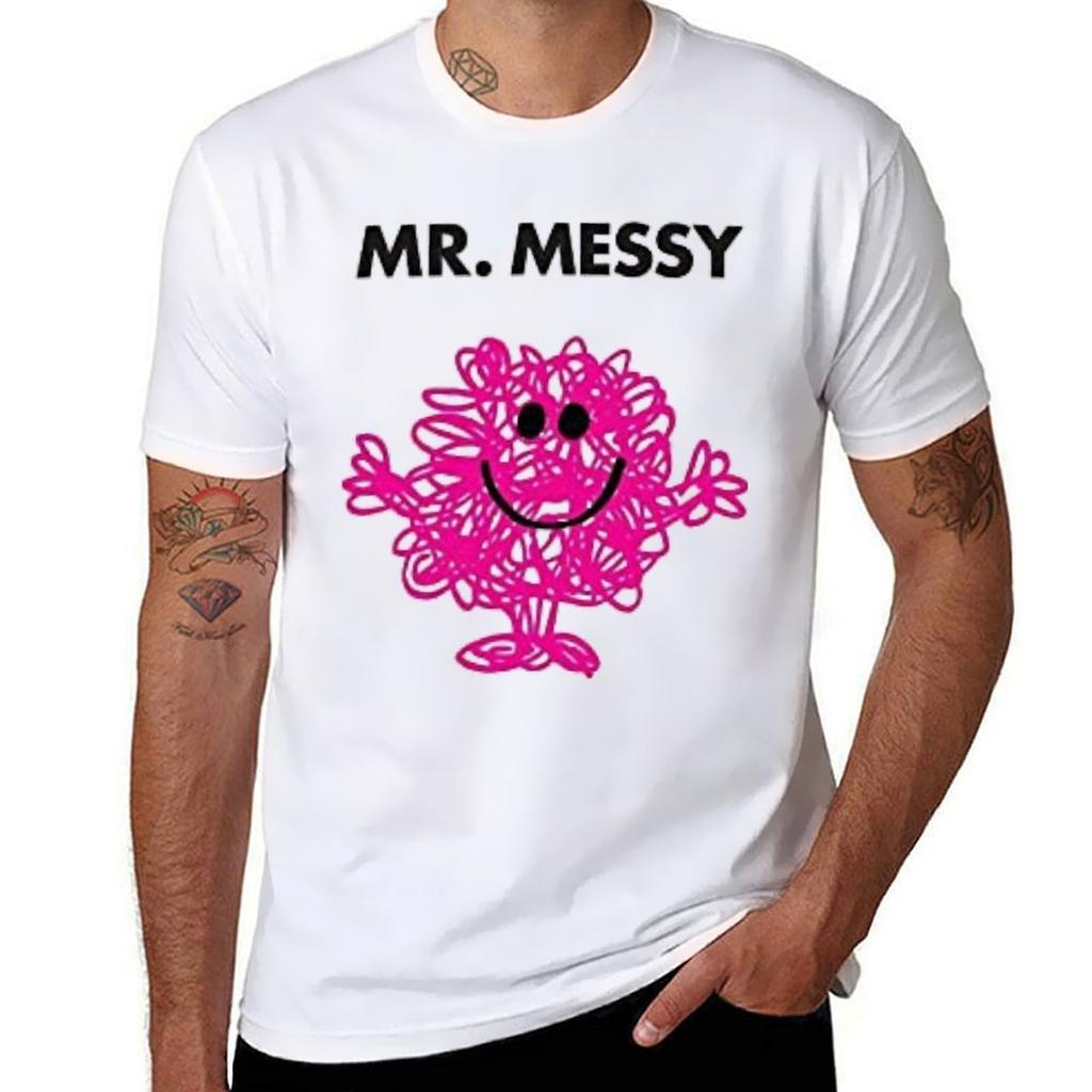 Футболка Mr Messy Повседневная Базовая Уличный Стиль Футболка