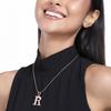 Эстель - Подвеска с подвеской "R" с покрытием из розового золота