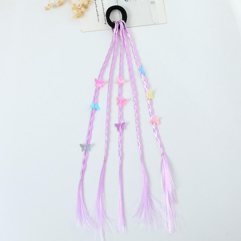 1 шт. Новый милый детский плетеный парик-хвост, повязка на голову, резинки для волос, аксессуары для волос, украшение для волос