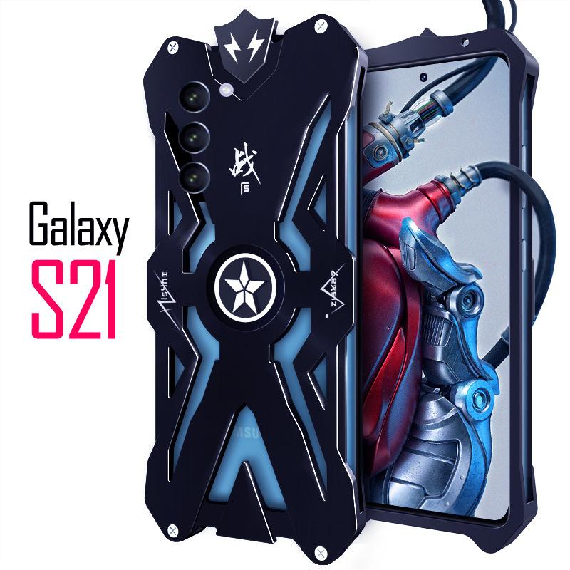 For Samsung Galaxy S24 Ultra S23 Ultra S22 Plus S21 FE Shockproof Aluminum metal Luxury Armor Men Cover case