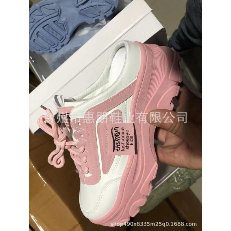 Новые женские туфли для спорта и отдыха на толстой подошве, белые туфли с цветными блоками, без задника, с полузатянутым каблуком