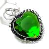 Natural Peridot Gemstone Handmade 925 Sterling Silver Jewelry Pendant 1.77" F4D52
