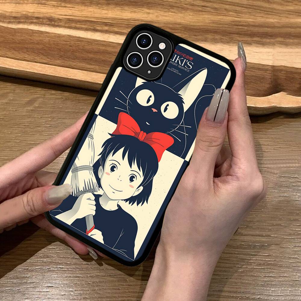 Чехол для телефона Аниме Служба доставки Ки-Ки Силикон PC+TPU Для iPhone 11 12 13 14 15 16 17 Pro Max Чехол Мобильные чехлы