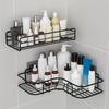 2Bathroom Shelf Shower Shelf Shampoo Storage Shelf Kitchen Spice Corner Shelf No Punch Wall - Mounted Shelf Bathroom Accessories