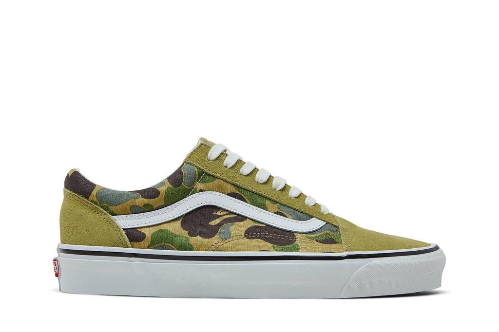 Vans BAPE x Old Skool 36 DX 'Зеленый камуфляж' VN0A54F37BE Мужская обувь Новые