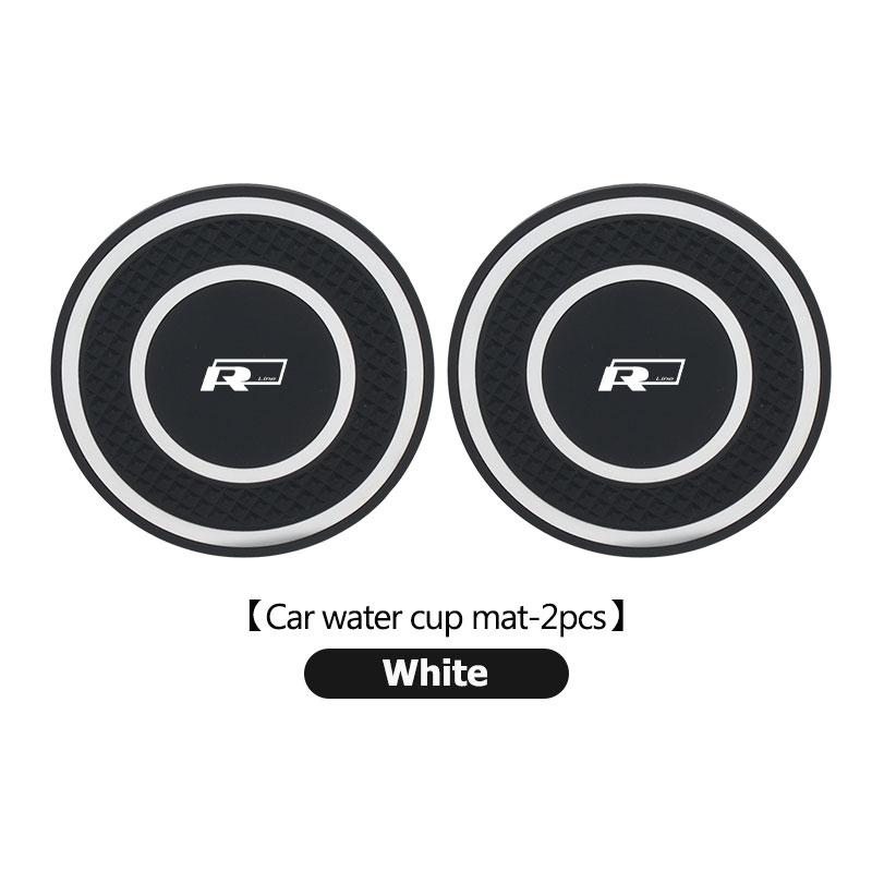 New 2026 Emblems Silicone 2PCS Car Coaster Water Cup Anti-Slip Pads Auto Accessories For Volkswagen VW Passat B5 B5.5 2000- 2007 2008 200 zs0