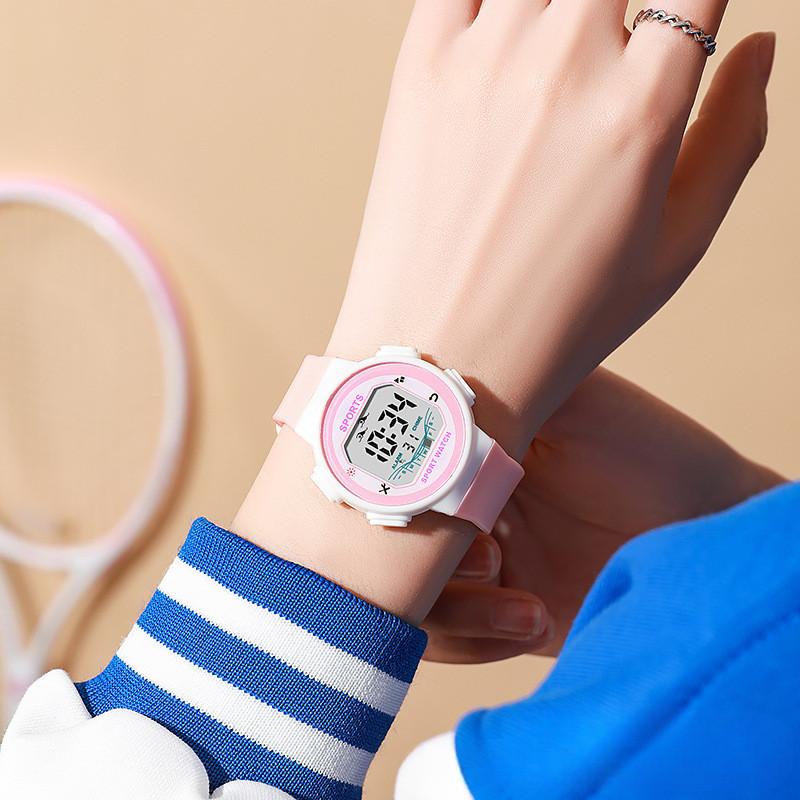 Electronic Watch Trendy and Simple Junior High School Students Adolescents and Children's Multi-Functional Sports Watch