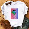Women's T-Shirts 2023 Harajuku Feather Butterfly Top Female T-Shirt Modernist Sexy Lady Clothes O-Neck Casual Ladies Tops Shirts