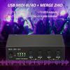 UM4X4 USB MIDI-интерфейс 4 входа/4 выхода 64 MIDI-канала 4i/4o + объединение 2i4o MIDI-блок 4X4