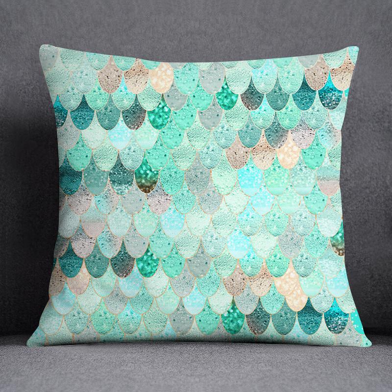 Новый темно-зеленый цветочный узор животного, украшение для дома, наволочка, современный простой квадратный офисный диван, декоративные чехлы для подушек