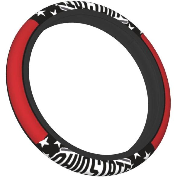 The Universal Elastic Steering Wheel Protective Cover Ohio State is Heat-Resistant and Non-Slip Suitable for Most Vehicles
