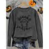 Women's Printed Graphic Round Neck Women's Fashion Long Sleeve T-Shirt