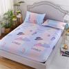 Fitted Sheet Mattress Cover with All-around Elastic Rubber Band Non Slip Dustproof Bed Sheet