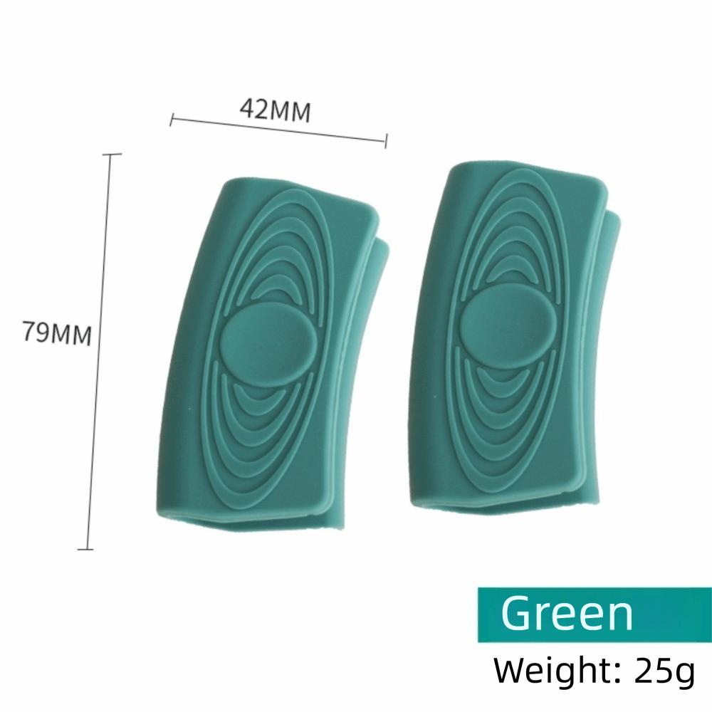 1Pair Heat‑insulated Pot Handle Grip Anti‑slip Texture Heat‑Proof Clamp  Iron Cookware