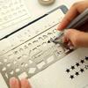 Stainless Steel Template Ruler School Projects Drawing Template Ruler  Gift Stationery