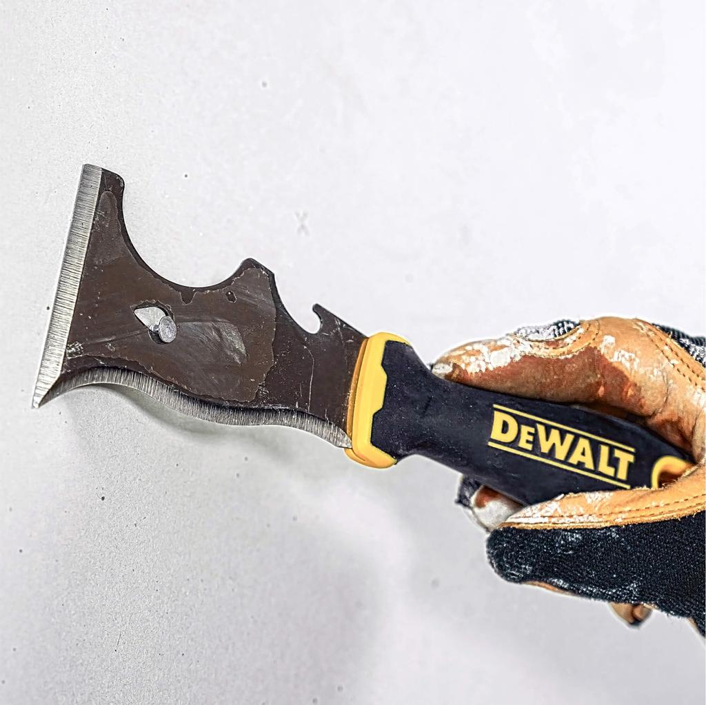 Многофункциональный инструмент маляра DEWALT 9-в-1, углеродистая сталь, с рукояткой с мягким покрытием, DXTT-2-200