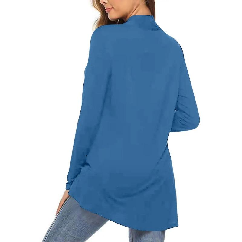 Кардиган средней длины женский длинный верхняя одежда осень женская одежда элегантный крой для девушек осенняя мода женский свитер для работы