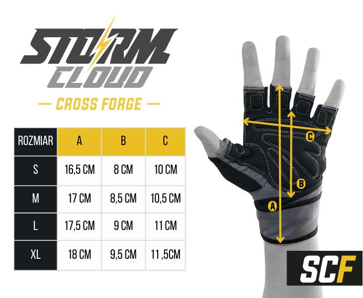 StormCloud FG-2 Gym Training Gloves Black/Grey L