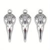 15 шт. 35x13 мм антикварные подвески в виде черепа птицы скелета из металлического сплава DIY подвески для самостоятельного изготовления ювелирных изделий украшения