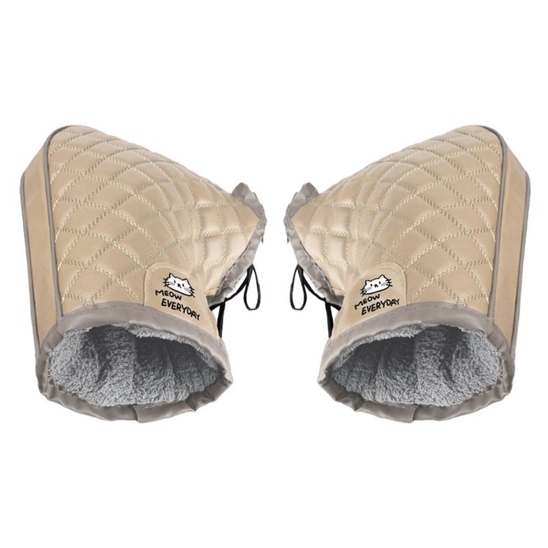 Universal Handlebar Gloves Mittens Suitable for Scooters Mopeds E Bikes Snow Riding Daily Commute and Fitness Use 2 Pack