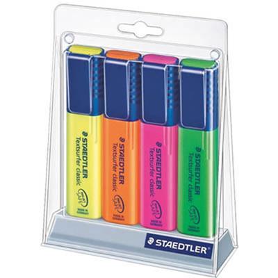 Набор текстовыделителей Staedtler Textsurfer Classic 4 шт. (сортированный)