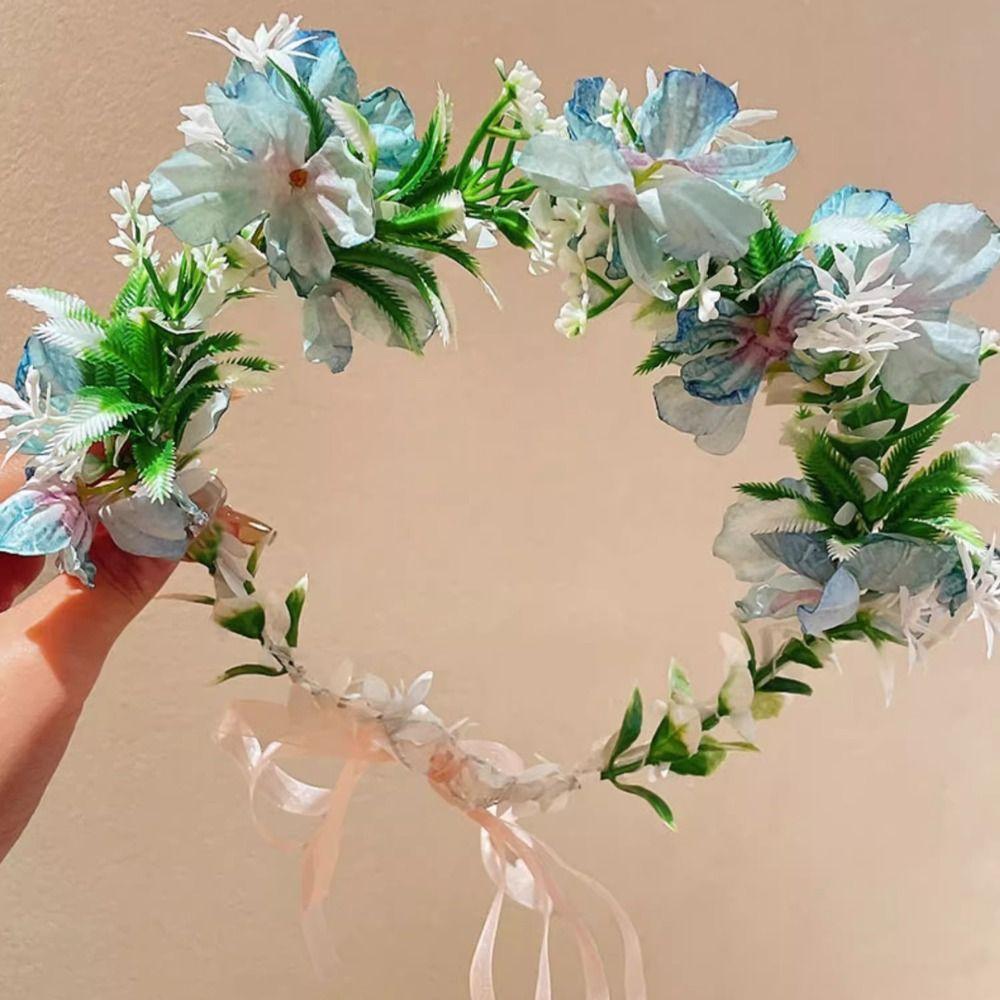 Simulation Flower Simulation Wreath Bohemia Style Wedding Headwear Flower Headband Hair Hoop