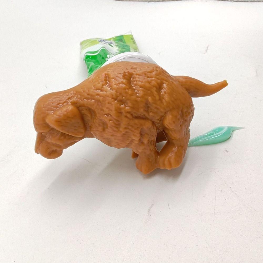 Забавный дозатор зубной пасты в виде щенячьих какашек, креативный держатель зубной пасты в виде какашек для любителей собак