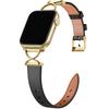 Кожаный ремешок для Apple Watch Series 10 42мм/9 8 7 41мм/6 5 4 SE (2023) SE (2022) SE 40мм/3 2 1 38мм Гальванизированная Пряжка Ремешок для Часов