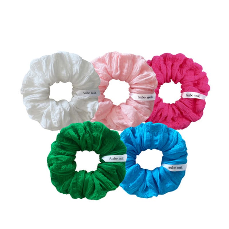 Aube nuit P Line Wrinkle Турция Синяя резинка для волос M