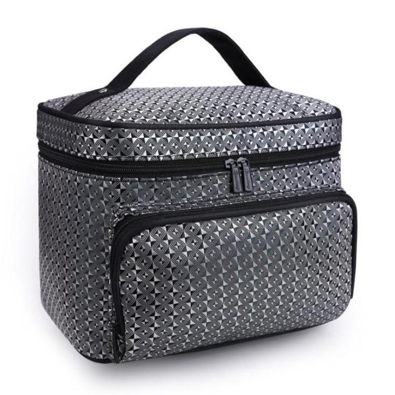 Косметички Полосатый узор Косметичка Дорожная большая косметичка