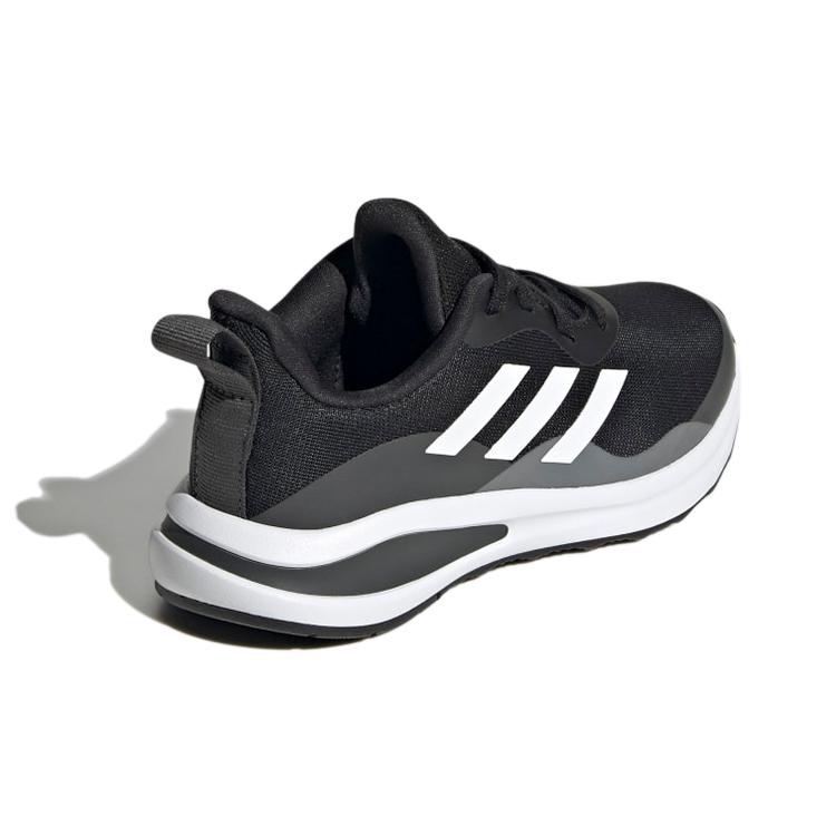 adidas FortaRun J Lace Беговые K Износостойкие Дышащие Низкие Спортивные Повседневные Кроссовки Черно-Белые Детские GY7597