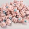 Outemu Kitty Silent Switch 5-контактный тактильный 52 гс Механическая клавиатура Бесшумный переключатель Розовый молочный корпус Заводская смазка Превосходное ощущение Кастомный